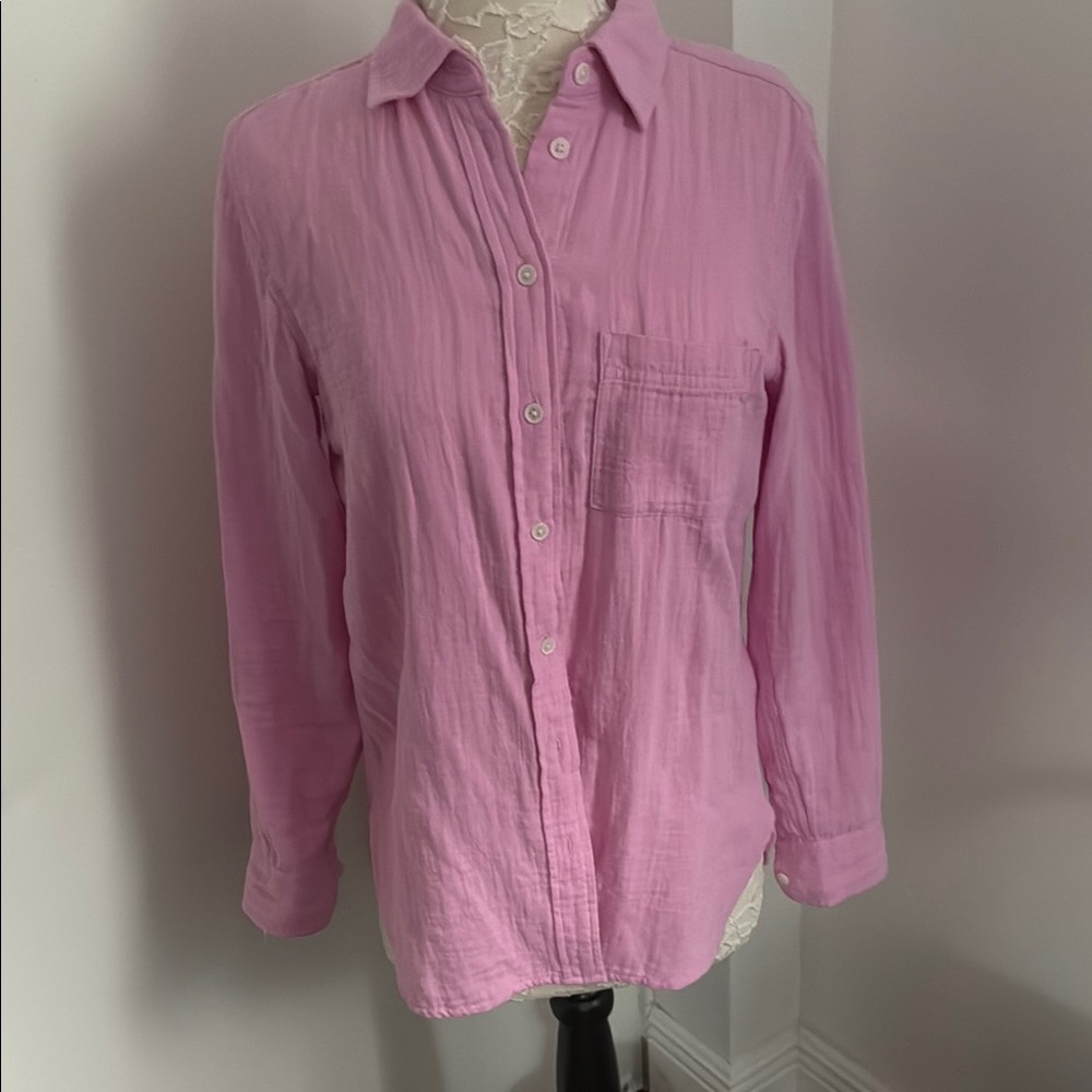 Pink Women's Button-Up Shirt